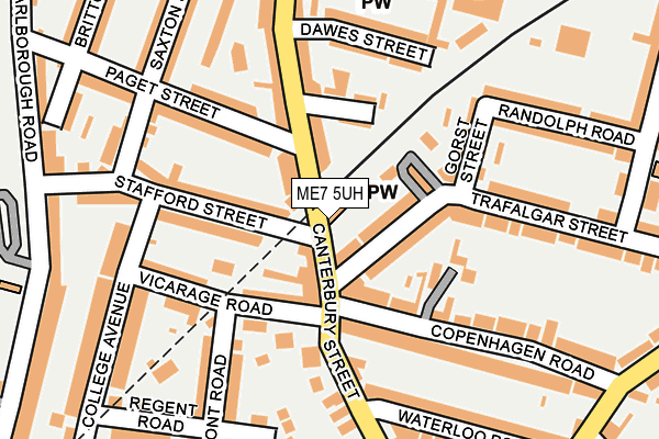 ME7 5UH map - OS OpenMap – Local (Ordnance Survey) ME7 5UH map - OS OpenMap – Local (Ordnance Survey)