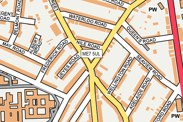 ME7 5UL map - OS OpenMap – Local (Ordnance Survey) ME7 5UL map - OS OpenMap – Local (Ordnance Survey)