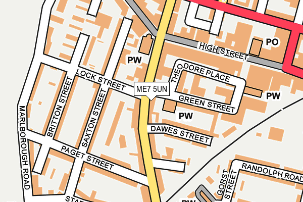 ME7 5UN map - OS OpenMap – Local (Ordnance Survey) ME7 5UN map - OS OpenMap – Local (Ordnance Survey)
