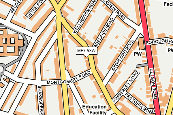 ME7 5XW map - OS OpenMap – Local (Ordnance Survey) ME7 5XW map - OS OpenMap – Local (Ordnance Survey)