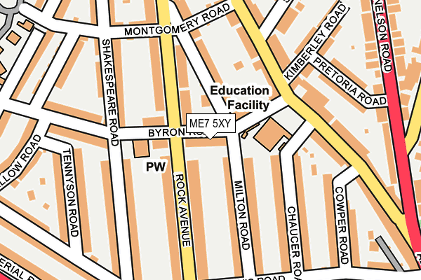 ME7 5XY map - OS OpenMap – Local (Ordnance Survey) ME7 5XY map - OS OpenMap – Local (Ordnance Survey)