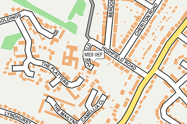 ME8 0EF map - OS OpenMap – Local (Ordnance Survey) ME8 0EF map - OS OpenMap – Local (Ordnance Survey)