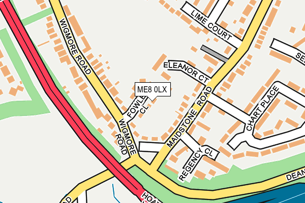 ME8 0LX map - OS OpenMap – Local (Ordnance Survey) ME8 0LX map - OS OpenMap – Local (Ordnance Survey)