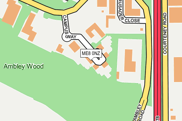 ME8 0NZ map - OS OpenMap – Local (Ordnance Survey) ME8 0NZ map - OS OpenMap – Local (Ordnance Survey)