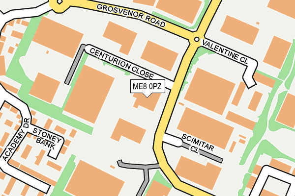 ME8 0PZ map - OS OpenMap – Local (Ordnance Survey) ME8 0PZ map - OS OpenMap – Local (Ordnance Survey)