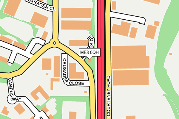 ME8 0QH map - OS OpenMap – Local (Ordnance Survey) ME8 0QH map - OS OpenMap – Local (Ordnance Survey)