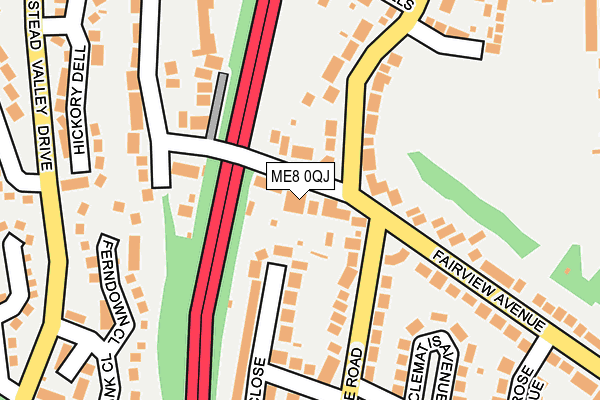 ME8 0QJ map - OS OpenMap – Local (Ordnance Survey) ME8 0QJ map - OS OpenMap – Local (Ordnance Survey)