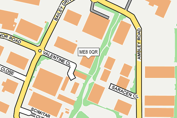 ME8 0QR map - OS OpenMap – Local (Ordnance Survey) ME8 0QR map - OS OpenMap – Local (Ordnance Survey)