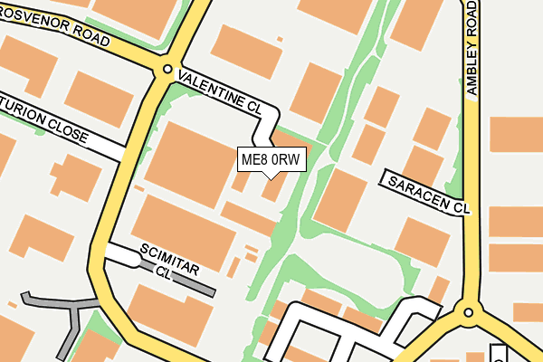 ME8 0RW map - OS OpenMap – Local (Ordnance Survey) ME8 0RW map - OS OpenMap – Local (Ordnance Survey)