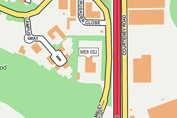 ME8 0SJ map - OS OpenMap – Local (Ordnance Survey) ME8 0SJ map - OS OpenMap – Local (Ordnance Survey)