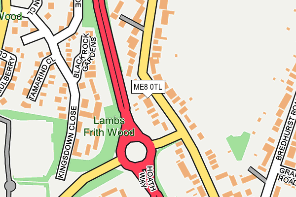 ME8 0TL map - OS OpenMap – Local (Ordnance Survey) ME8 0TL map - OS OpenMap – Local (Ordnance Survey)