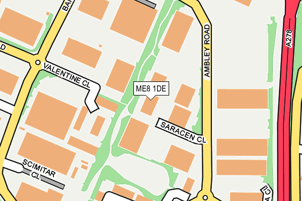 ME8 1DE map - OS OpenMap – Local (Ordnance Survey) ME8 1DE map - OS OpenMap – Local (Ordnance Survey)