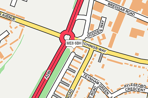 ME8 6BH map - OS OpenMap – Local (Ordnance Survey)