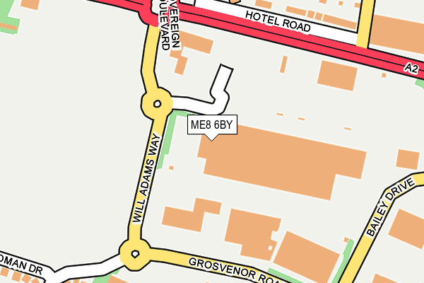 ME8 6BY map - OS OpenMap – Local (Ordnance Survey) ME8 6BY map - OS OpenMap – Local (Ordnance Survey)