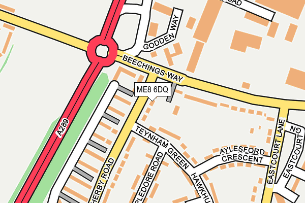 ME8 6DQ map - OS OpenMap – Local (Ordnance Survey) ME8 6DQ map - OS OpenMap – Local (Ordnance Survey)