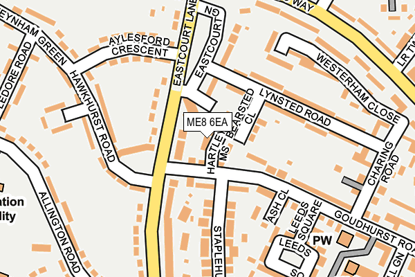 ME8 6EA map - OS OpenMap – Local (Ordnance Survey) ME8 6EA map - OS OpenMap – Local (Ordnance Survey)