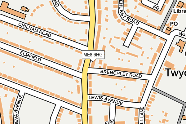 ME8 6HG map - OS OpenMap – Local (Ordnance Survey) ME8 6HG map - OS OpenMap – Local (Ordnance Survey)