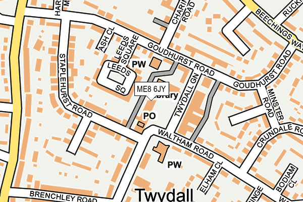 ME8 6JY map - OS OpenMap – Local (Ordnance Survey) ME8 6JY map - OS OpenMap – Local (Ordnance Survey)