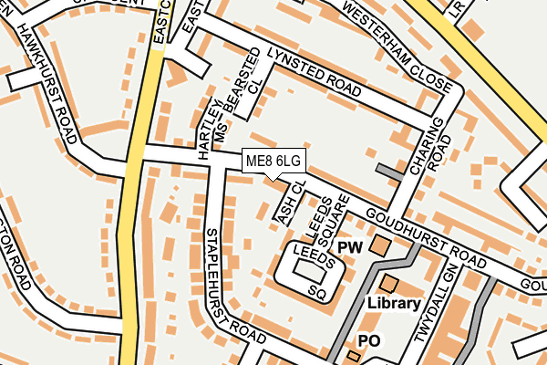 ME8 6LG map - OS OpenMap – Local (Ordnance Survey) ME8 6LG map - OS OpenMap – Local (Ordnance Survey)
