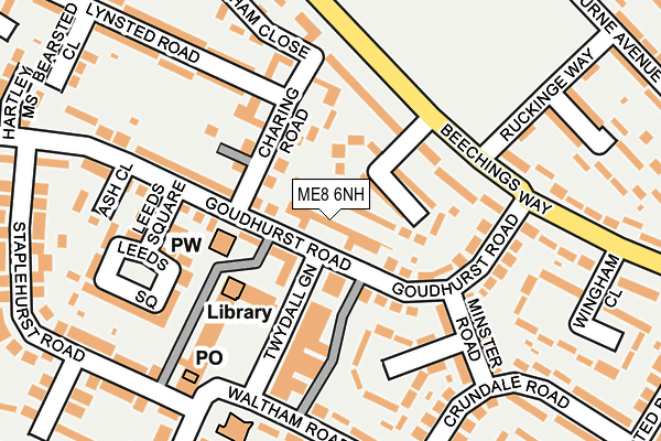 ME8 6NH map - OS OpenMap – Local (Ordnance Survey) ME8 6NH map - OS OpenMap – Local (Ordnance Survey)