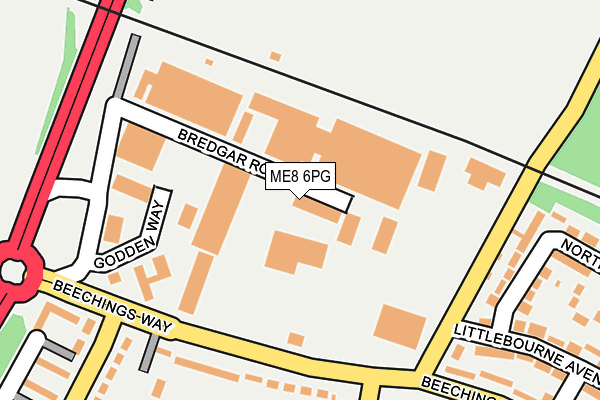 ME8 6PG map - OS OpenMap – Local (Ordnance Survey) ME8 6PG map - OS OpenMap – Local (Ordnance Survey)