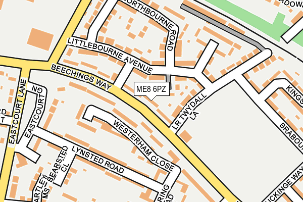 ME8 6PZ map - OS OpenMap – Local (Ordnance Survey) ME8 6PZ map - OS OpenMap – Local (Ordnance Survey)