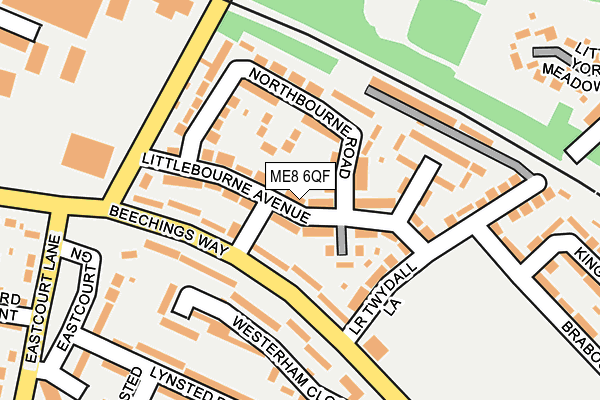 ME8 6QF map - OS OpenMap – Local (Ordnance Survey) ME8 6QF map - OS OpenMap – Local (Ordnance Survey)