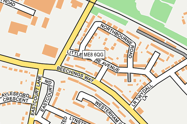 ME8 6QG map - OS OpenMap – Local (Ordnance Survey) ME8 6QG map - OS OpenMap – Local (Ordnance Survey)