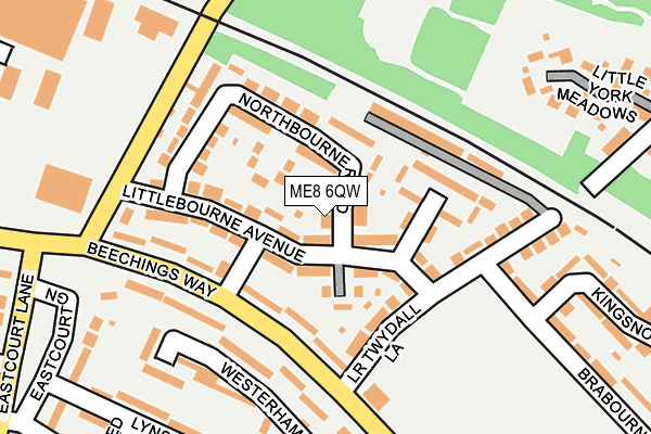 ME8 6QW map - OS OpenMap – Local (Ordnance Survey) ME8 6QW map - OS OpenMap – Local (Ordnance Survey)
