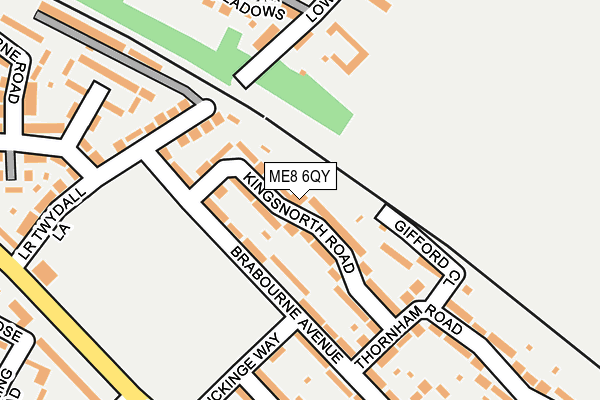 ME8 6QY map - OS OpenMap – Local (Ordnance Survey) ME8 6QY map - OS OpenMap – Local (Ordnance Survey)