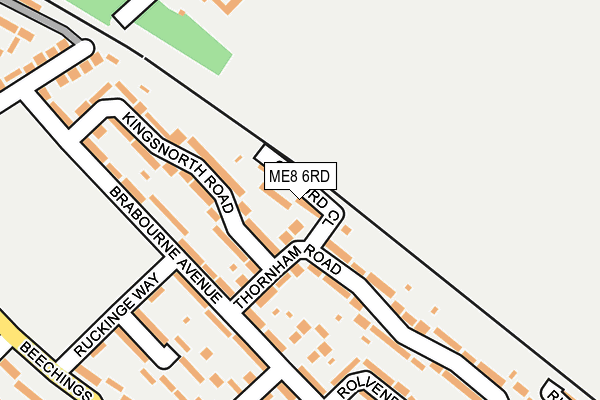 ME8 6RD map - OS OpenMap – Local (Ordnance Survey) ME8 6RD map - OS OpenMap – Local (Ordnance Survey)