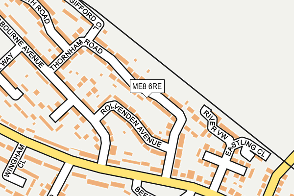 ME8 6RE map - OS OpenMap – Local (Ordnance Survey) ME8 6RE map - OS OpenMap – Local (Ordnance Survey)