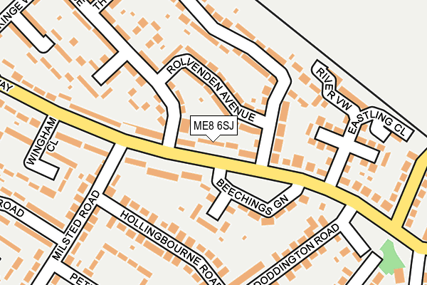 ME8 6SJ map - OS OpenMap – Local (Ordnance Survey) ME8 6SJ map - OS OpenMap – Local (Ordnance Survey)