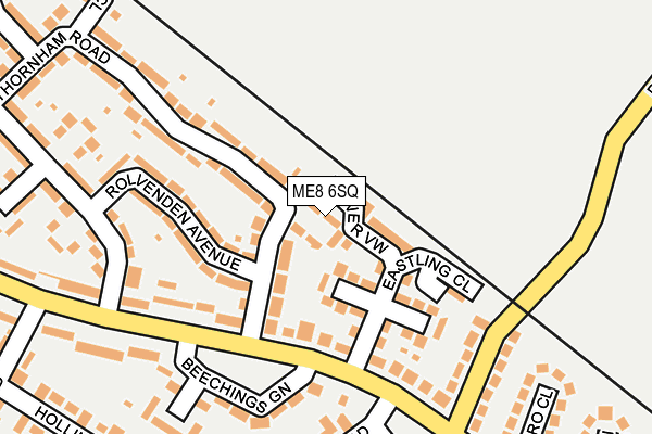 ME8 6SQ map - OS OpenMap – Local (Ordnance Survey) ME8 6SQ map - OS OpenMap – Local (Ordnance Survey)