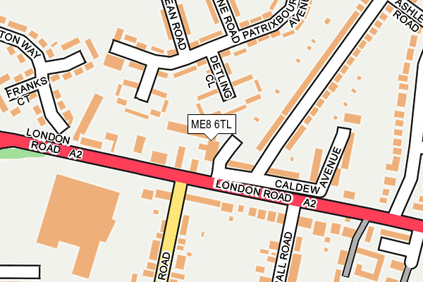 ME8 6TL map - OS OpenMap – Local (Ordnance Survey) ME8 6TL map - OS OpenMap – Local (Ordnance Survey)