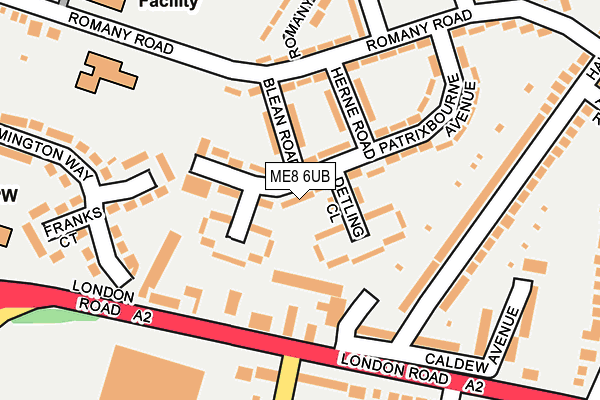 ME8 6UB map - OS OpenMap – Local (Ordnance Survey) ME8 6UB map - OS OpenMap – Local (Ordnance Survey)