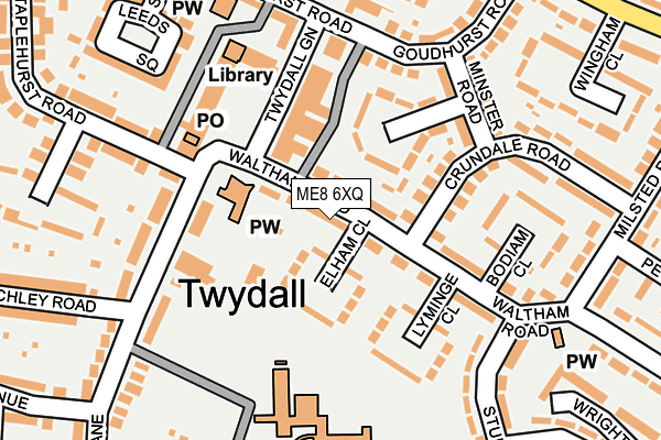 ME8 6XQ map - OS OpenMap – Local (Ordnance Survey) ME8 6XQ map - OS OpenMap – Local (Ordnance Survey)