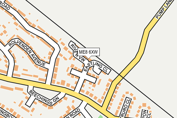 ME8 6XW map - OS OpenMap – Local (Ordnance Survey) ME8 6XW map - OS OpenMap – Local (Ordnance Survey)