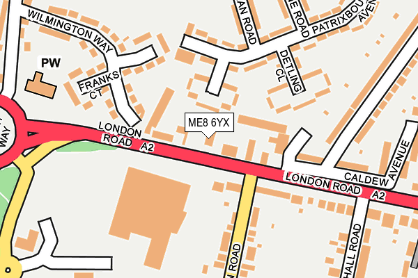 ME8 6YX map - OS OpenMap – Local (Ordnance Survey) ME8 6YX map - OS OpenMap – Local (Ordnance Survey)