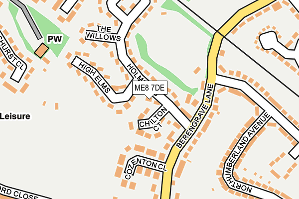 ME8 7DE map - OS OpenMap – Local (Ordnance Survey) ME8 7DE map - OS OpenMap – Local (Ordnance Survey)