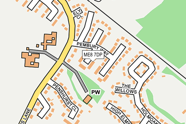 ME8 7DP map - OS OpenMap – Local (Ordnance Survey) ME8 7DP map - OS OpenMap – Local (Ordnance Survey)