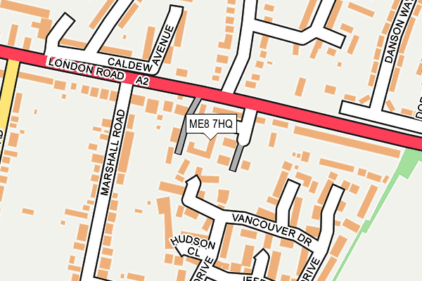 ME8 7HQ map - OS OpenMap – Local (Ordnance Survey) ME8 7HQ map - OS OpenMap – Local (Ordnance Survey)