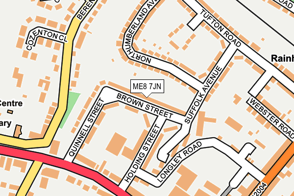 ME8 7JN map - OS OpenMap – Local (Ordnance Survey) ME8 7JN map - OS OpenMap – Local (Ordnance Survey)
