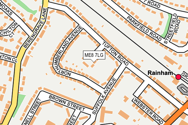 ME8 7LG map - OS OpenMap – Local (Ordnance Survey) ME8 7LG map - OS OpenMap – Local (Ordnance Survey)