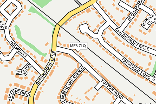ME8 7LQ map - OS OpenMap – Local (Ordnance Survey) ME8 7LQ map - OS OpenMap – Local (Ordnance Survey)
