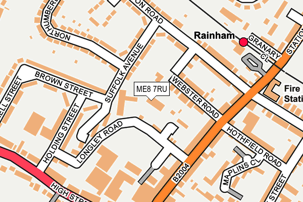ME8 7RU map - OS OpenMap – Local (Ordnance Survey) ME8 7RU map - OS OpenMap – Local (Ordnance Survey)