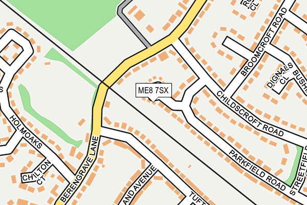 ME8 7SX map - OS OpenMap – Local (Ordnance Survey) ME8 7SX map - OS OpenMap – Local (Ordnance Survey)