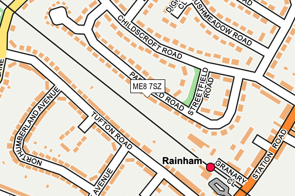 ME8 7SZ map - OS OpenMap – Local (Ordnance Survey) ME8 7SZ map - OS OpenMap – Local (Ordnance Survey)
