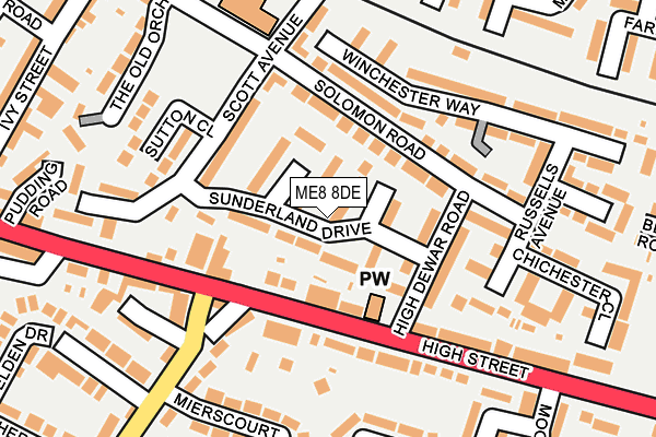 ME8 8DE map - OS OpenMap – Local (Ordnance Survey) ME8 8DE map - OS OpenMap – Local (Ordnance Survey)