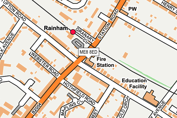 ME8 8ED map - OS OpenMap – Local (Ordnance Survey) ME8 8ED map - OS OpenMap – Local (Ordnance Survey)